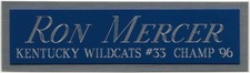 RON MERCER KENTUCKY NAMEPLATE AUTOGRAPHED Signed BASKETBALL-JERSEY-PHOTO-FLOOR