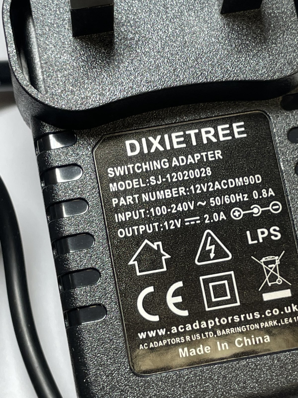 Replacement for 12.0V 12V 2.00A 24.0W LED Driver XY1202000BO UK Plug