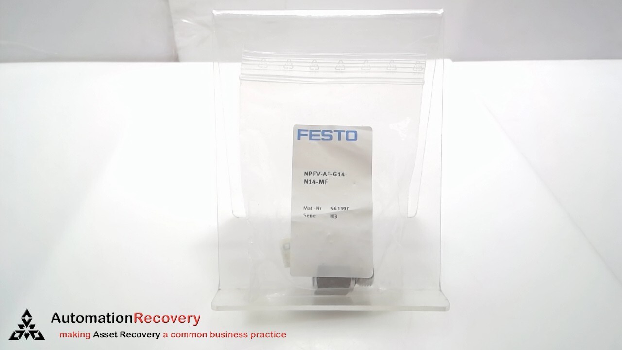FESTO NPFV-AF-G14-N14-MF, MALE TO FEMALE ADAPTER, 563397, NEW #309327