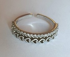 Vintage ring sterling silver 925 Size 7 Weight 2.2 g. Rhodium-plated.