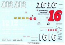 Powerslide 1216312 61 Impala 64 Chevelle Sportsman 125 Decal Bobby Allison