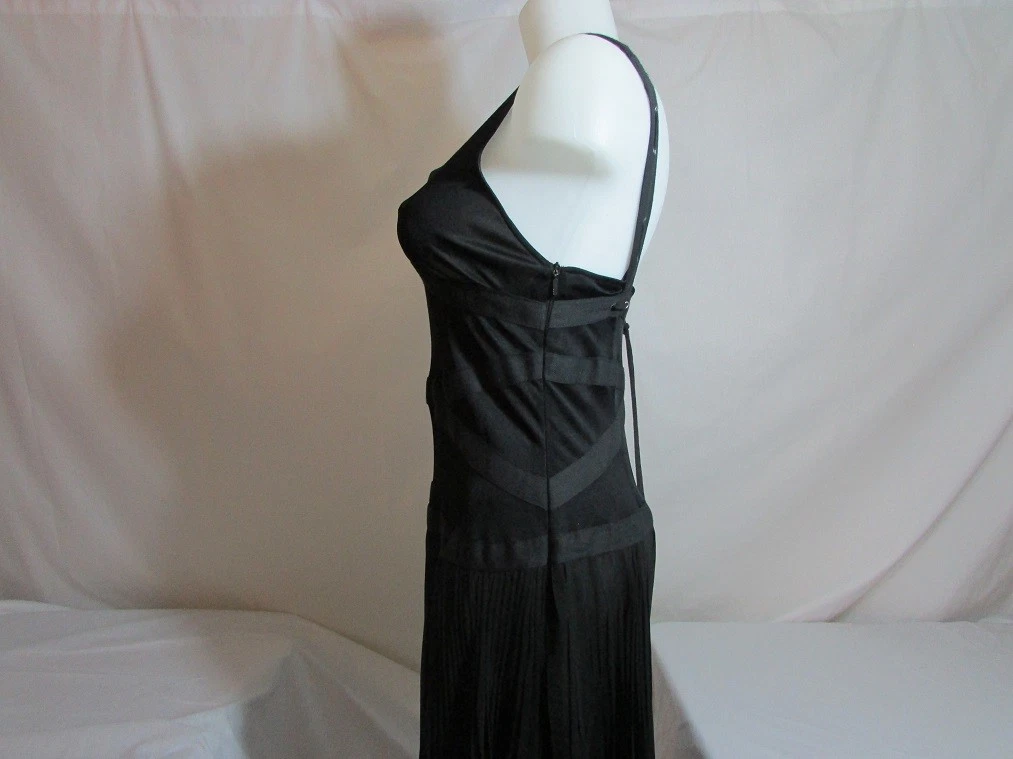 ABITO DA SERA DESIGNER VERSACE NERO CON SPALLINE TG 36