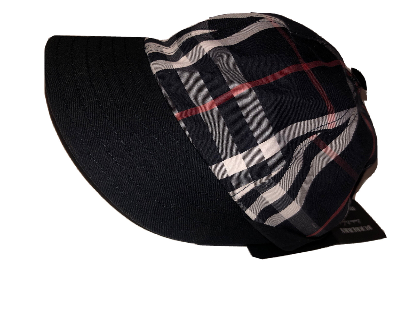 Burberry  x Gosha Rubchinskiy Cap M  Navy Check Japanese Style Made In Italy NEW image 7