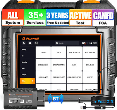 FOXWELL NT809 Plus Car All System Bidirectional OBD2 Scanner Diagnostic Tool ABS