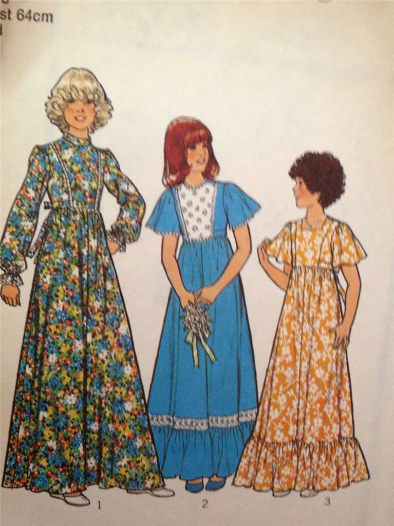 Style Sewing Pattern 2125 Child Girls Bridesmaid or Party Dress