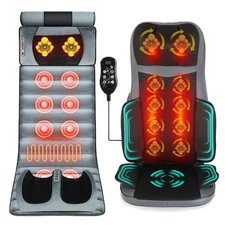 Back Massager with Heat Vibration Kneading Massage Chair Pad for Home Office