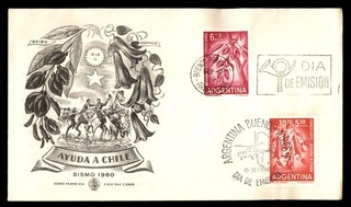 Mayfairstamps Argentina FDC 1960 help Chile Earthquake First Day Cover aaz_40603