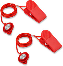 2Pcs Universal Treadmill Magnet Safety Key, Magnetic Safety Switch round Treadmi