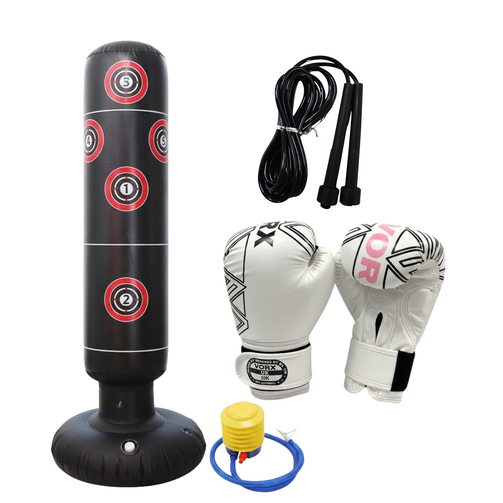 Kids Inflatable Punching Bag Boxing Set with Gloves Fun, Safe & Active Play Gift