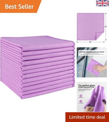 Umweltfreundliche 12er Pack Mikrofaser Glas Tücher - Wiederverwendbar, Streifenfrei & Nachhaltig...