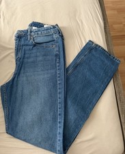 H&M Herren Jeans Denim Blau Straight Leg High...