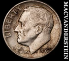 1955 Silver Roosevelt Dime - Scarce  Better Date  No Reserve  #K4362