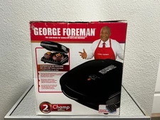 *New* George Foreman Champ Serving Grill GR10B 082846033732