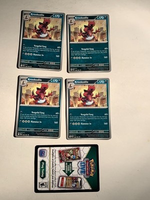 KROOKODILE 066/094 Pokemon Mega Evolutions -PHANTASMAL FLAMES + Code Card NM/M