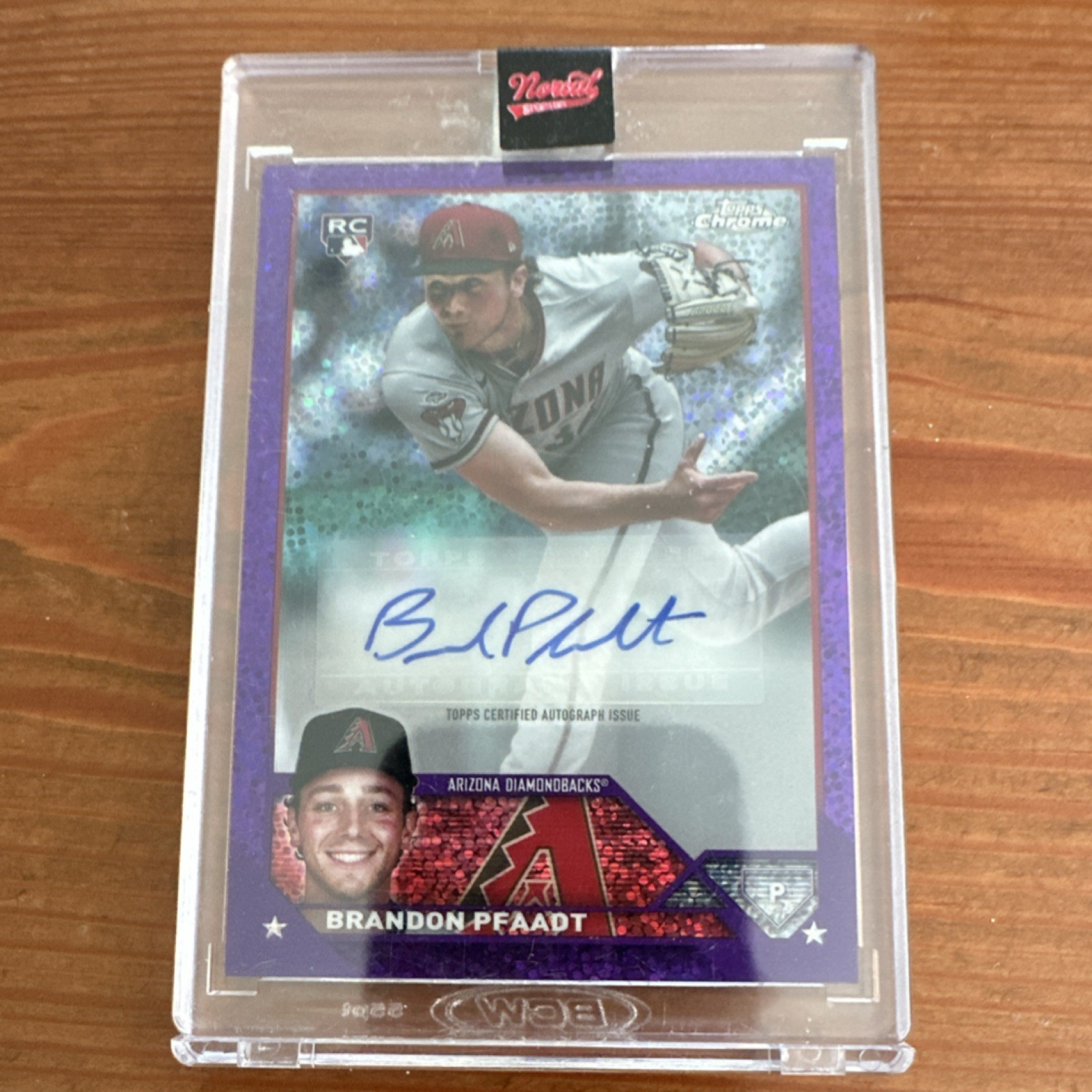 Topps 2023 Chrome Update Brandon Pfaadt Auto RC Purple Speckle /299 Diamondbacks