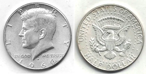 1968-D Kennedy Silver (40%) Half Dollar in AU to UNC at Below Silver Melt Value