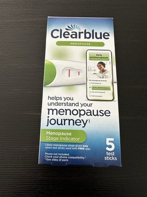 Clearblue Menopause Stage Indicator (5) Test Sticks Expires 05/31/26  New Sealed