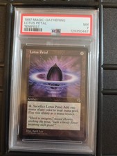 1997 Magic the Gathering MTG Lotus Petal Tempest PSA 7