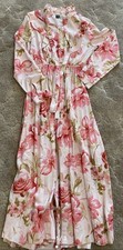 SHEIN Maxi dress floral pink Small 4