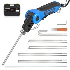 250W AC Rotatable Electric Hot Knife, 6 Blades Foam Cutter Cutting Tool Kit w...