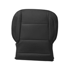 Driver Side Bottom Perforated Leather Seat Cover, Black Leather Seat Cover