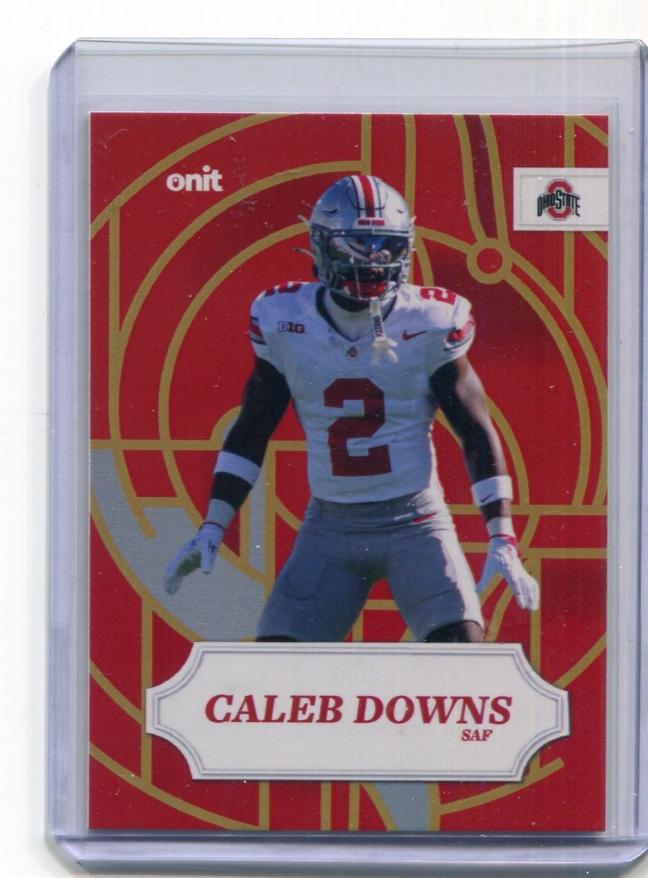CALEB DOWNS 2025 Onit Timeless Stained Glass #SG-2 OSU Ohio St Buckeyes SAFETY