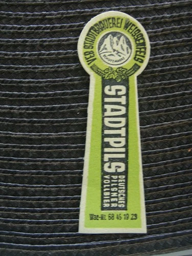 *** WEWISSENFELS City Brewery GDR Old Beer Label ***