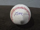 Brian McCann Signed OML Baseball Autographed Atlanta Braves Ball Side Panel