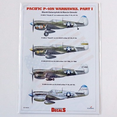 KAGERO Decals 48009 - PACIFIC P-40N WARHAWKS Part I - Maßstab 1:48