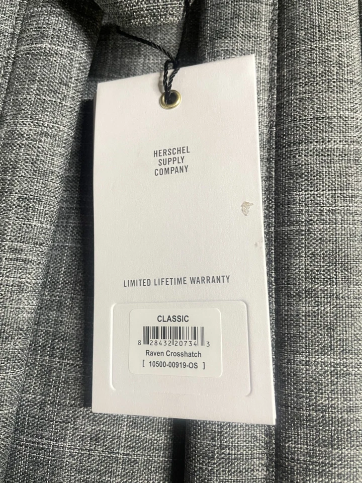 Mochila Herschel, clásica 24,0 L Raven Crosshatch Foto 3 de 4