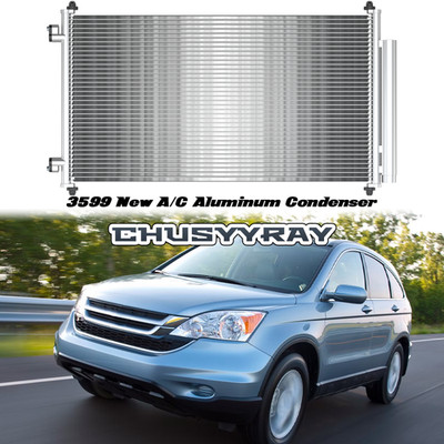 Aluminum AC A/C Condenser For 07-2011 Honda CR-V 2.4L 3599 With Receiver Drier