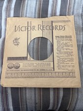  236 VICTOR Record Sleeve Only 78 Rpm 10 Inch 1938 AS IS 