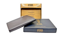 NOS MENS WALLET OPTIMUM TRIFOLD GENUINE LEATHER HAND CRAFTED TOP GRAIN IN BOX