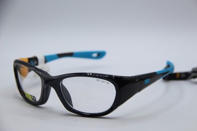 NEW LIBERTY SPORT REC SPECS REPLAY 225 BLACK BLUE AUTHENTIC EYEGLASSES 55-20