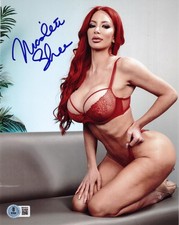 Hot Sexy Nicolette Shea Signed 8x10 Photo Adult Star Authentic Auto Beckett