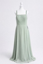 Azazie Sleeveless Bridesmaid Dress DSTG Color Size A12 Regular Sage Green