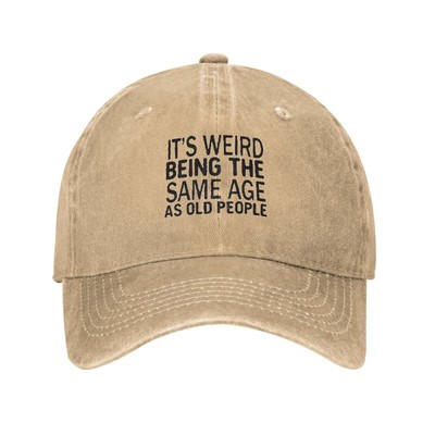 Same Age Trendy Graphic Baseball Cap for Men Women Soft Washed Cotton