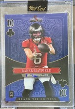 2026 Wild Card 5 Card Draw Stacked Deck Black Tie Baker Mayfield #10 3/3