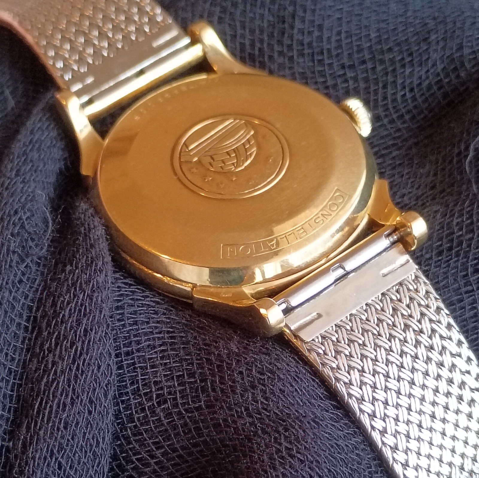 DELUXE 18k Solid Gold OMEGA Constellation Bracelet Automatic Vintage Mens Watch image 10