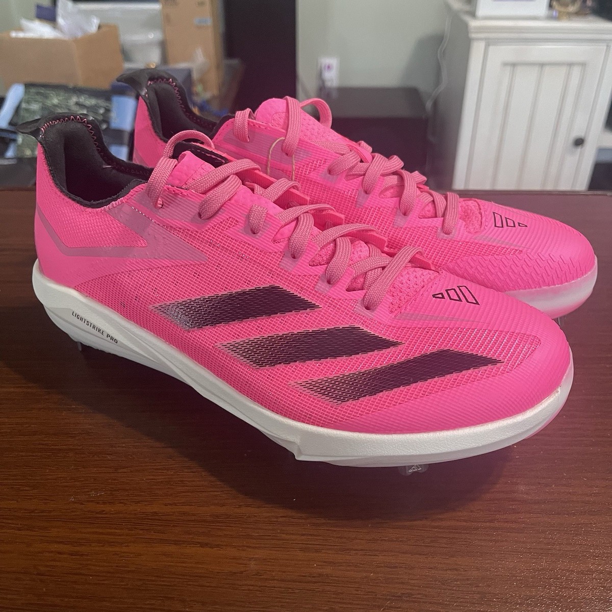 Adidas Adizero Electric+ TPU Baseball Cleats Lucid Pink IF8485 - Men\'s Size 9 Adidas Men main image 3