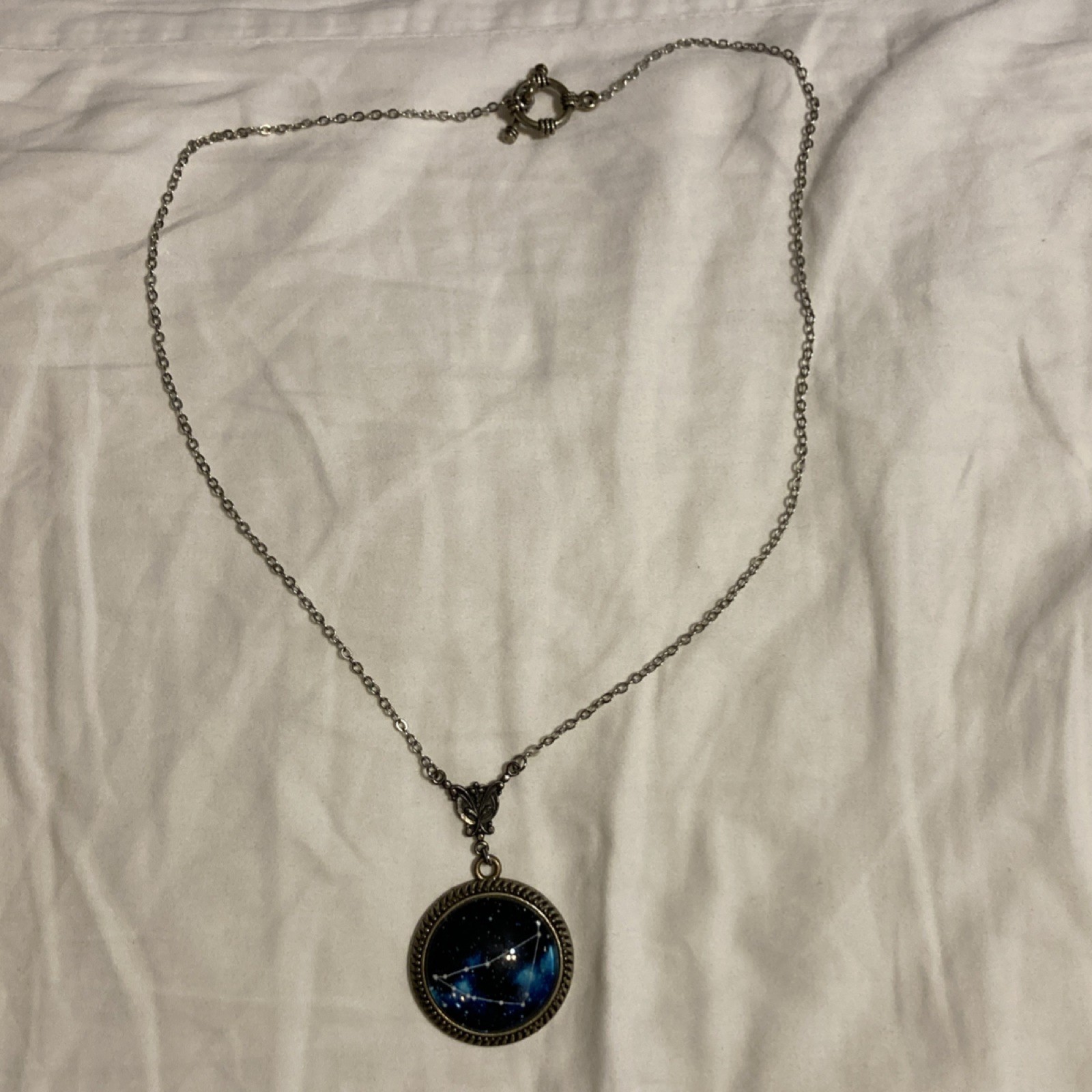 Celestial Constellation Round Pendant Necklace Si… - image 3