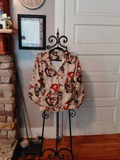 Pierre Cardin VINTAGE Mens Full Zip Map Print...