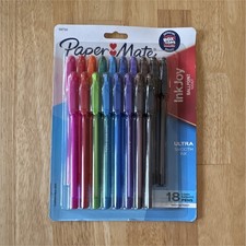 Paper Mate InkJoy 100ST Ballpoint Pens 1.0mm Medium Point, Assorted, 18 Pack