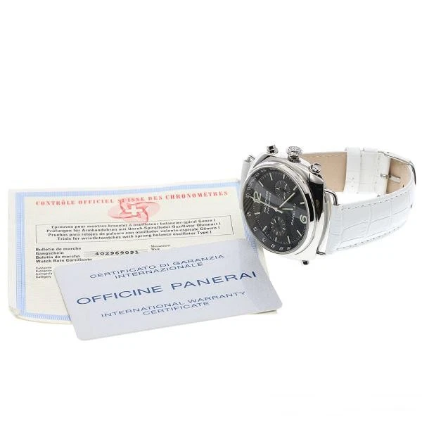 Panerai — Officine Panerai Radiomir Lattrapante PAM00214 45mm SS Black Dial Watch #C2422