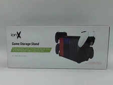 TNP Black Game Storage Tower For PS5 Xbox Series X Holds 15 Discs 4 Controllers