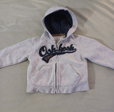 OshKosh B'Gosh Boys' Full Zip Logo Hoodie Gray 2t