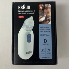 Braun Nasal Aspirator 1 Electric For Infants Toddlers Clear Congestion Fast