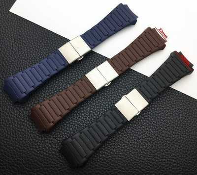 23x33mm Rubber Watch for Porsche 6620 Strap Replacement Wrist Band Belt Quality