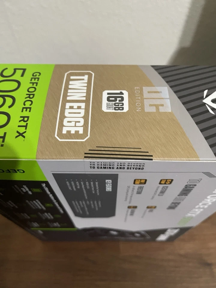 ZOTAC Twin Edge OC GeForce RTX 5060 Ti 8GB 128-Bit GDDR7 PCIe 5.0 x8 DLSS GPU - Image 2 of 2