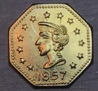1857 1/2 CALIFORNIA GOLD TOKEN**NO RESERVE** #G76467